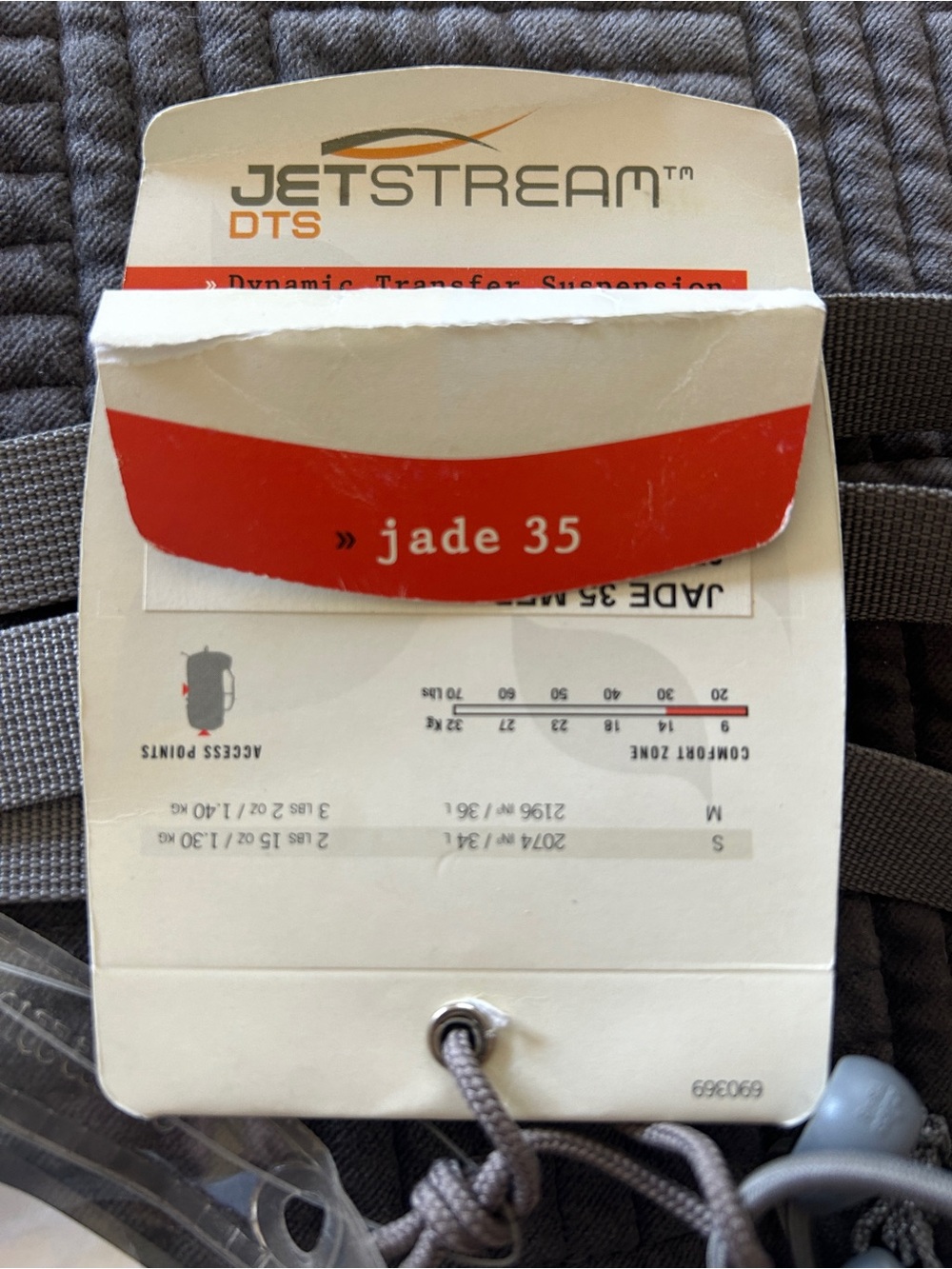 Gregory JetStream DTS Jade 35 Hiking Backpack – New with Tags - Picture 2 of 9